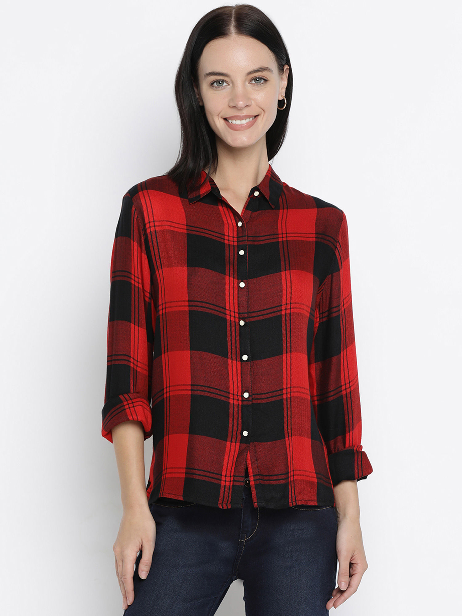 Buy Pepe Jeans Women Red Shirt Online 