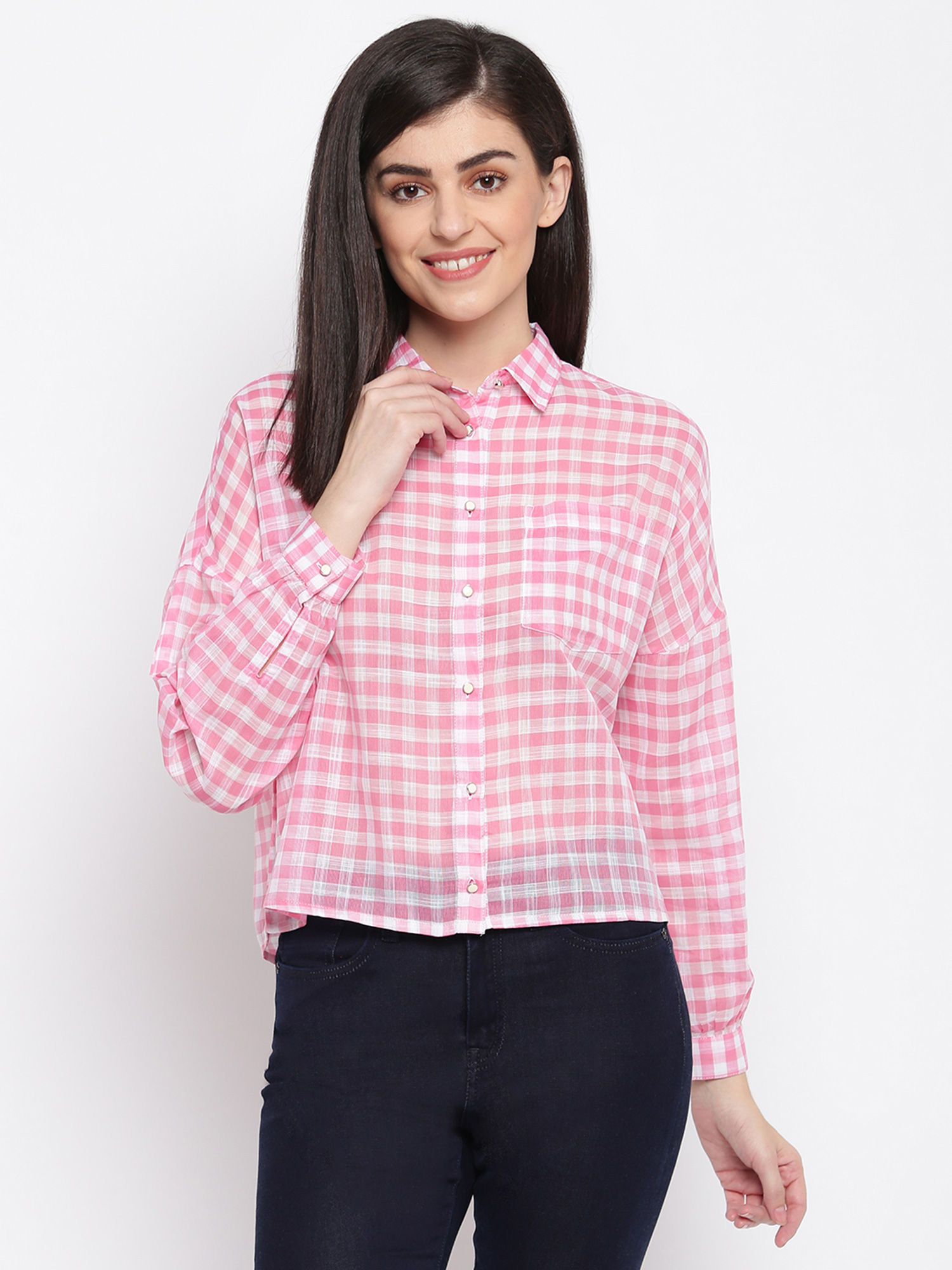 Buy Pepe Jeans Women Pink Shirt Online 