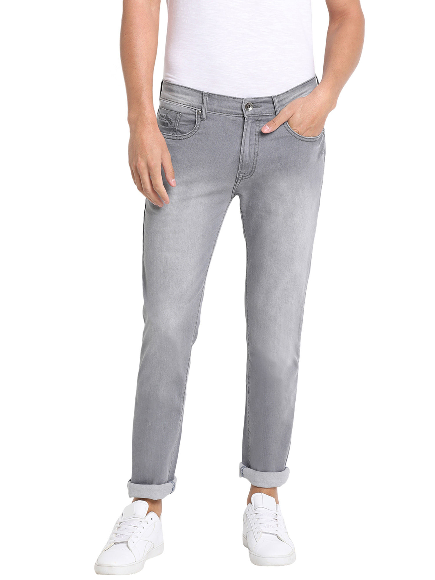 Buy Pepe Jeans Light Grey Solid Jeans 