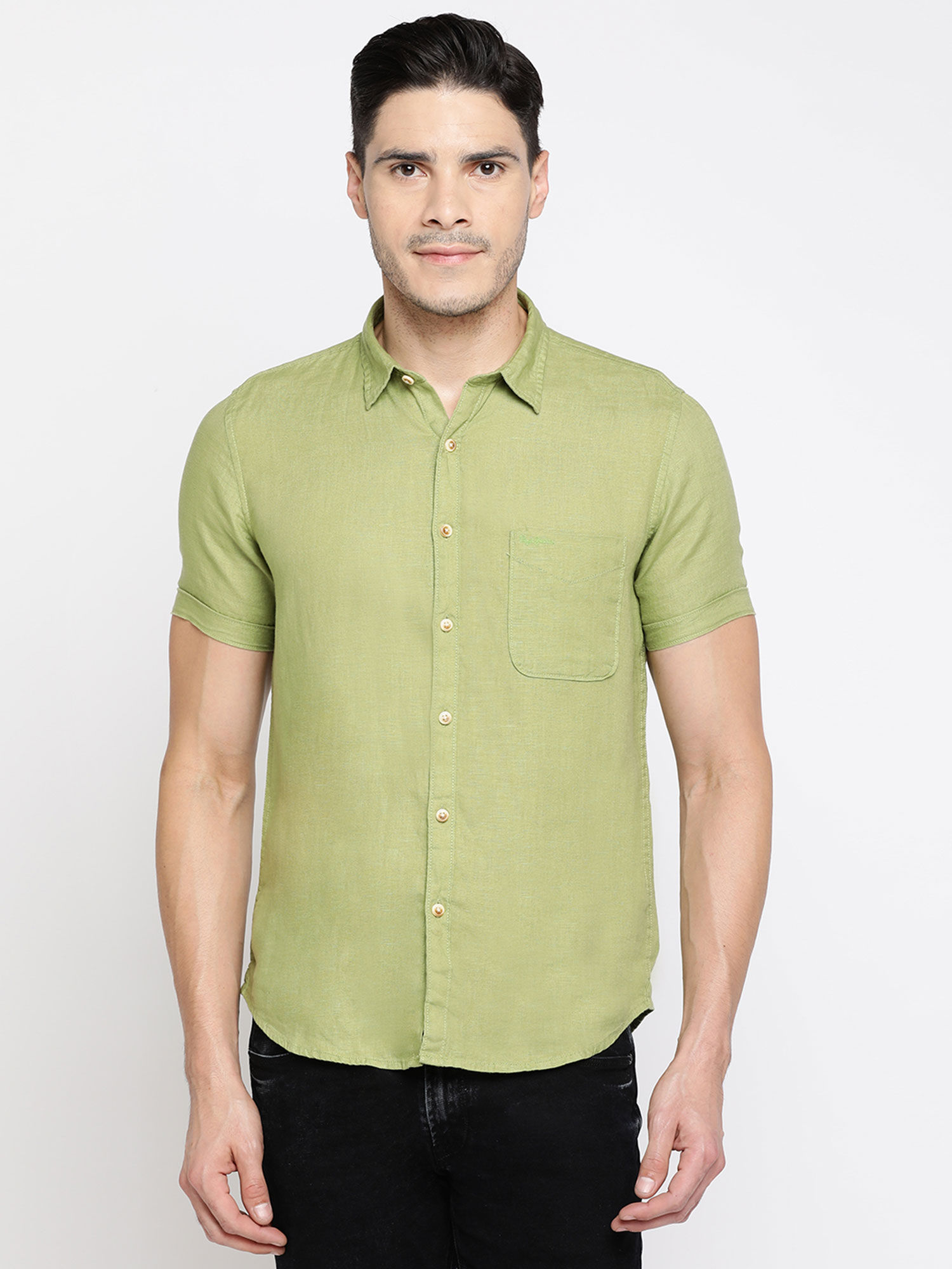 Buy Pepe Jeans Men Green Shirt Online 