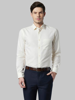Park Avenue - Light Yellow Solid Formal Shirt