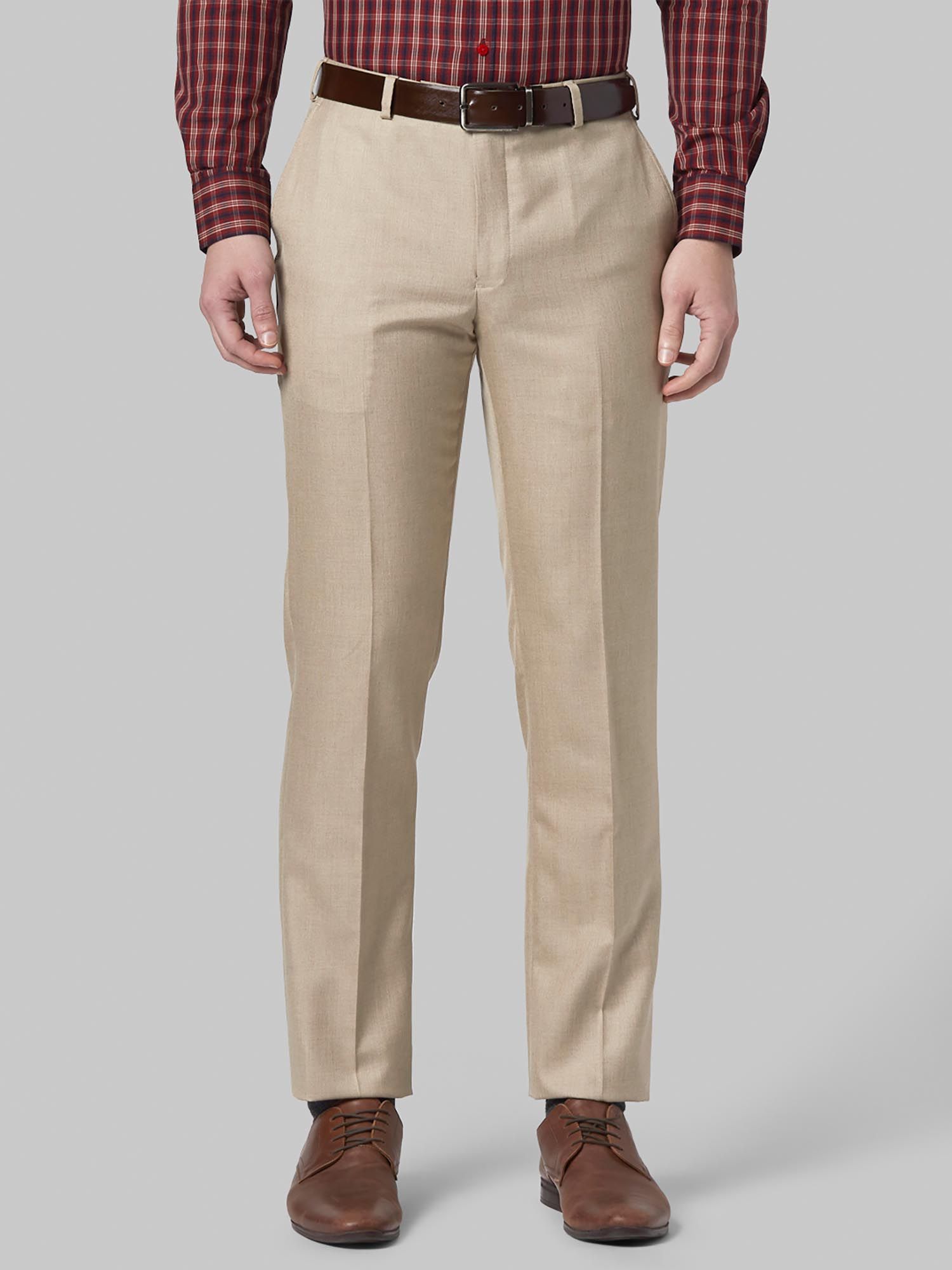 Buy Park Avenue Medium Fawn Trousers 