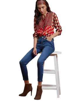 Label Ritu Kumar - Medium Blue Denim Pants