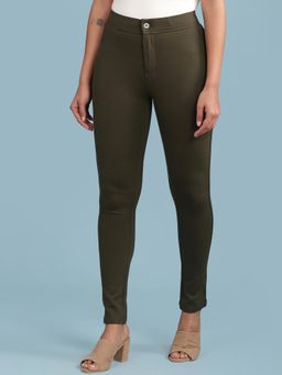 Aarke Ritu Kumar - Olive Solid Pants