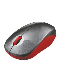 Portronics - Toad 12 Wireless 2.4G Optical Mouse with USB Receiver for Laptop, Computer (Red-Black)