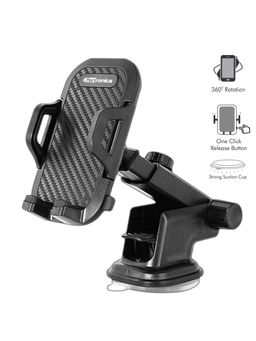 Portronics - Clamp M POR-116 Car Mobile Holder for Dashboard (Black)