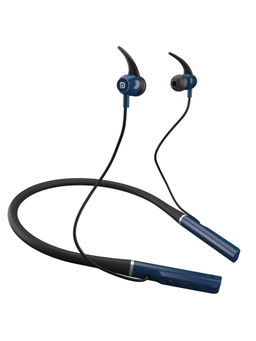 Portronics - Harmonics 300 POR-1182 Stereo Wireless Bluetooth 5.0 Sports Headset with High Bass Blue