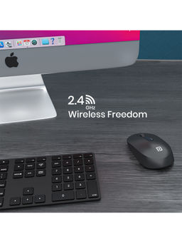 Portronics - Toad 13 2.4 GHz Wireless Mouse with USB Nano Receiver, 1200 DPI Resolution (Black)