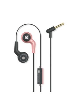 Portronics - Conch 70 in-Ear Wired Earphone with Mic, 3.5mm Audio Jack-POR-1504 - Pink