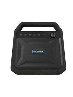 Portronics - Roar POR-549, 2x12W Bluetooth Stereo Speaker with TWS 6, 000mAh Battery, Black