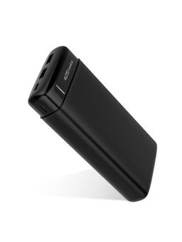 Portronics - Power Pro 20K- Powerbank - 20000 Mah Power With Dual Input (Type C + Micro Usb) (Black)