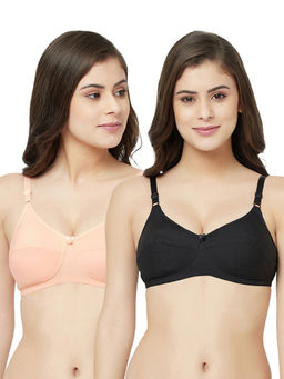 Groversons Paris Beauty - Non-Padded Wirefree Full-Coverage Bra-PO2