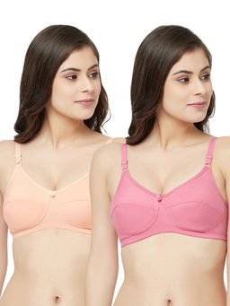 Groversons Paris Beauty - Non-Padded Wirefree Full-Coverage Bra-PO2