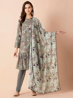 Indya - X Payal Singhal Mint Floral Dupatta (Free Size)