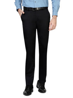 Peter England - Black Solid Trousers