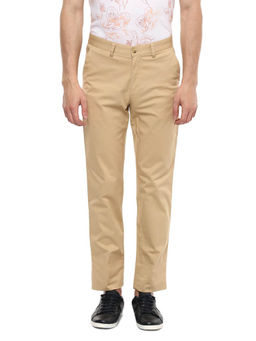 Peter England - Khaki Solid Chinos