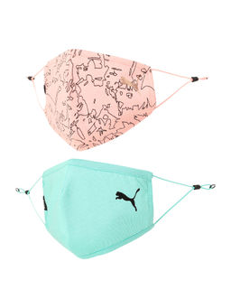 Puma - Adjustable Topo AOP Unisex Face Mask for Adult- (Set of 2)