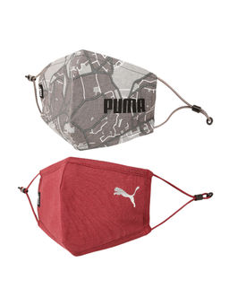 Puma - Adjustable Topo AOP Unisex Face Mask for Adult- (Set of 2)