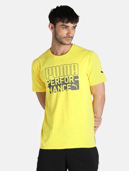 Puma - Graphic Men Yellow T-shirt