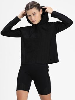 Puma - Flawless Women Black Pullover Training Hoodie