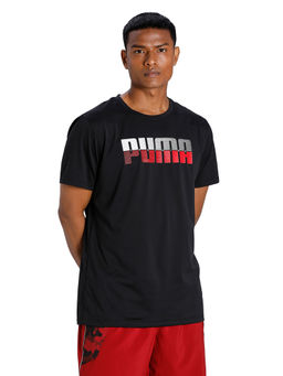 Puma - Performance Running Rec Mens Black T-shirt