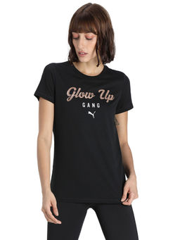 Puma - Performance Slogan Ss Womens Black T-shirt