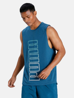 Puma - Fade Mens Blue Tank Top