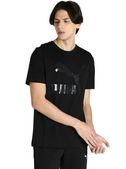 Puma - Classics Logo Mens Black Casual T-shirt