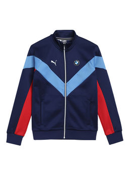 Puma - Blue Colour blocked BMW M Motorsport MCS Youth Track Jacket