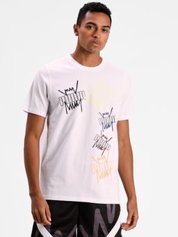 Puma - Men White Basketball 4 T-shirt