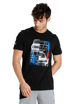 Puma - BMW M Motorsport Car Graphic Mens Black Casual T-Shirt