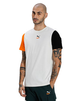 Puma - Clsx Mens Off White Casual T-shirt