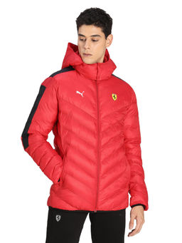 Puma - Ferrari Motorsport Race RCT 37.5 T7 EcoLite Mens Red Casual Down Jacket
