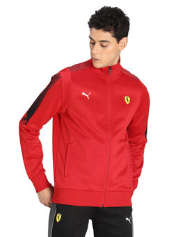 Puma - Ferrari Motorsport Race T7 Mens Red Casual Track Jacket