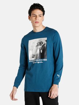 Puma - Porsche Legacy Motorsports Statement Regular Fit Men Blue T-Shirt
