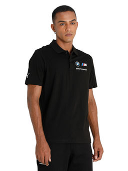 Puma - BMW M Motorsport ESS Mens Black Casual Polo T-Shirt