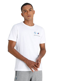 Puma - BMW M Motorsport ESS Small Logo Mens White Casual T-Shirt