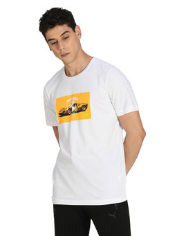 Puma - Ferrari Motorsport Race Graphic 2 Mens White Casual T-Shirt