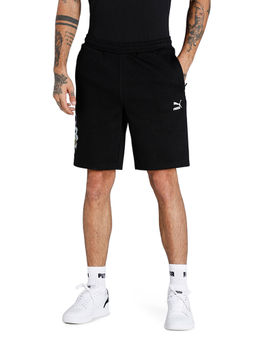 Puma - Sweat Mens Black Casual Shorts