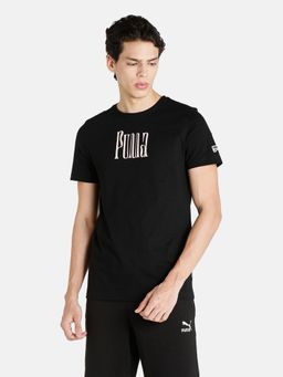 Puma - Downtown Graphic Slim Fit Men Black T-shirt