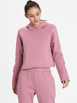 Puma - Evostripe Relaxed Fit Drycell Women Pink Hoodie