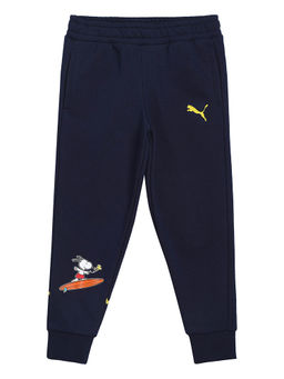 Puma - Navy Blue Printed x PEANUTS Kids Sweatpants