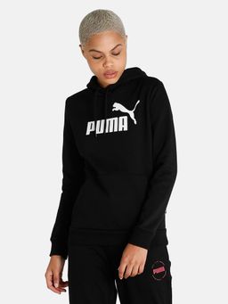 Puma - Essentials Logo Full-zip Women Black Hoodie