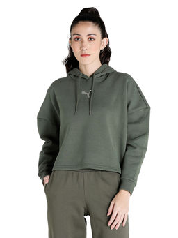 Puma - Metallic Nights Wmns Womens Green Casual Hoodie