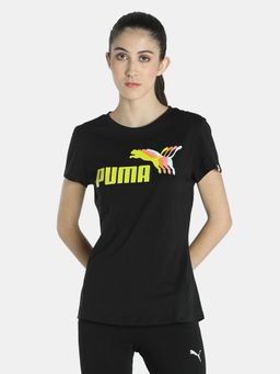 Puma - Echo Logo Women Black T-shirt