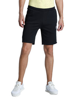Puma - Panel Sweat Mens Black Casual Shorts