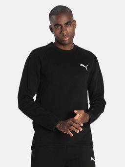 Puma - EVOSTRIPE Crew Mens Black Casual Sweatshirt