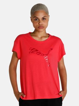 Puma - Modern Sports Relaxed Fit Women Pink T-shirt