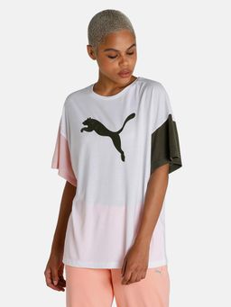 Puma - Modern Sports Fashion Women White Loose T-shirt