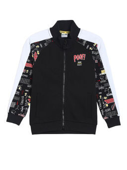 Puma - Black Printed x PEANUTS Kids Track Jacket